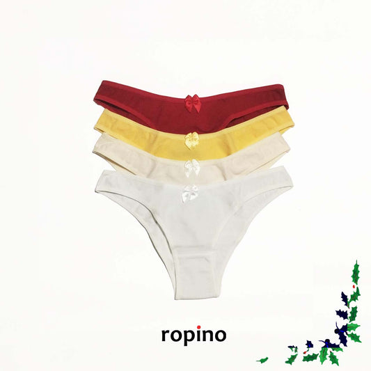 *Pack* 4 Bikinis de algodón y lycra - Varios Colores