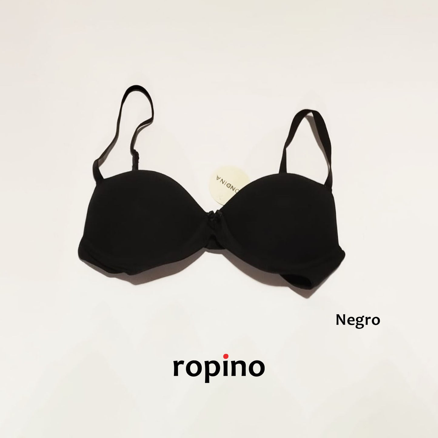 Corpiño de algodón y lycra. Con taza push-up. Varios Colores